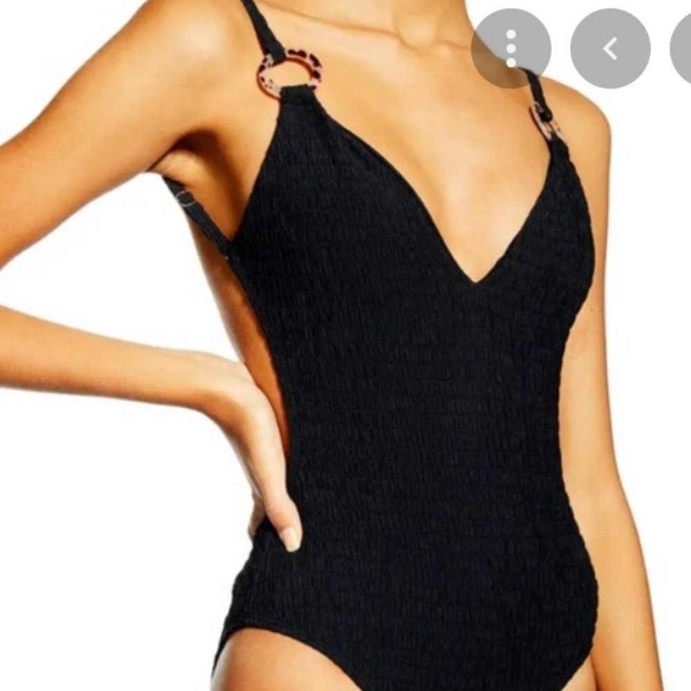 Topshop Plunge One-Piece Swimsuit